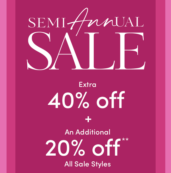 Semi Annual Sale