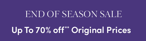 End of season sale