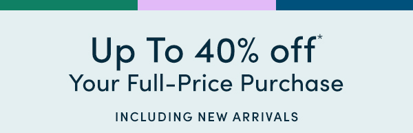 Up to 40% Off