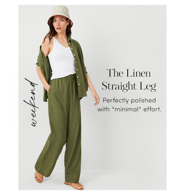 The linen straight leg