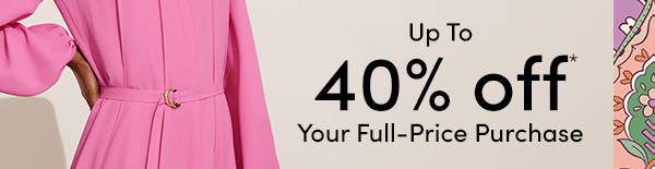 Up to 40% Off