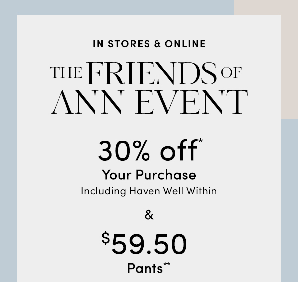 The Friends of Ann Event