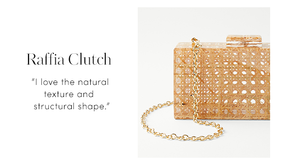 Raffia Clutch