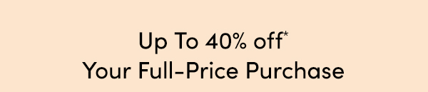 Up to 40% Off