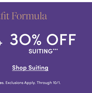 30% OFF SUITING