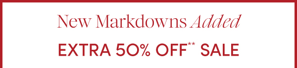 Extra 50% Off Sale