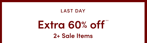 Extra 60% off