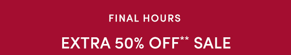 Extra 50% Off Sale