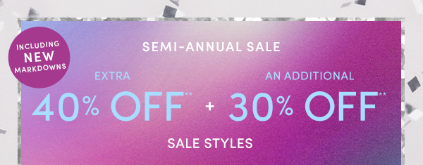 SEMI-ANNUAL SALE 