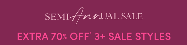 Semi Annual Sale