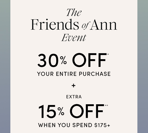The Friends of Ann Event 