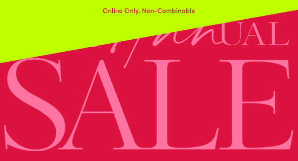 Online Only. Non-Combinable