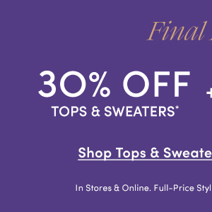 Shop Tops & Sweaters