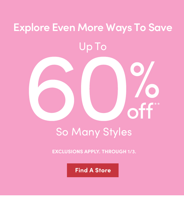 Up To 60% off