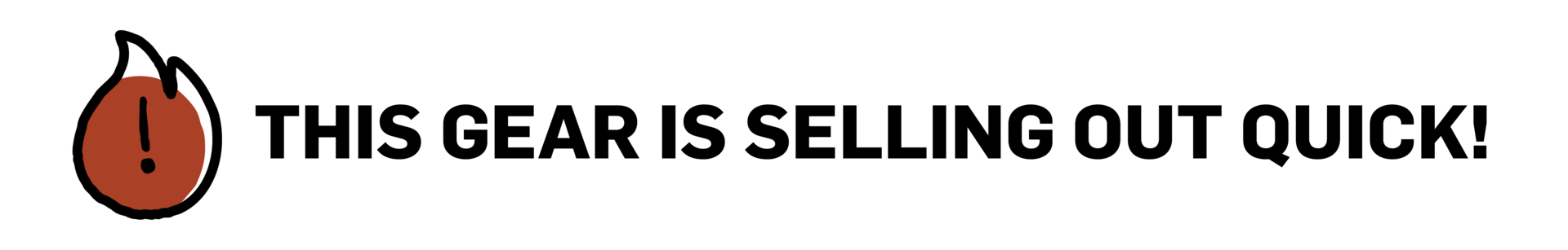 This gear is selling out quick! 