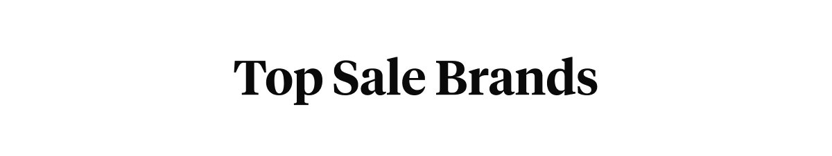 Top sale on Brands