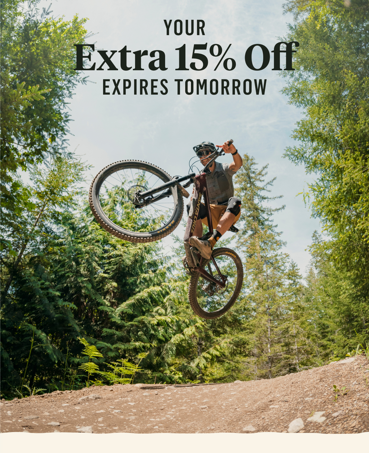 Your extra 15% off expires tomorrow