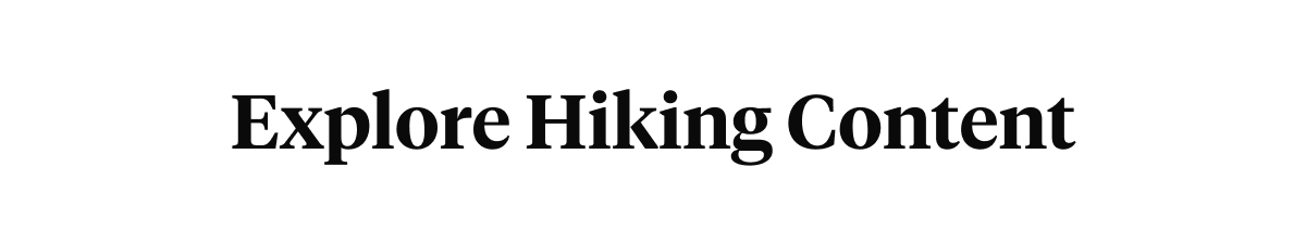 Explore Hiking Content Banner