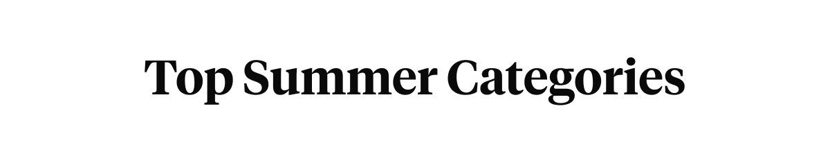 Top Summer Categories