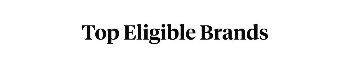 Top Elegibles Brands 