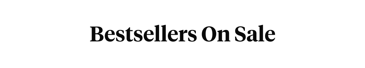 Bestsellers On Sale