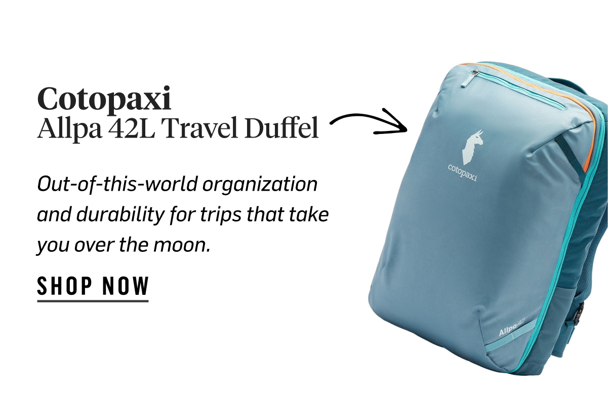 Cotopaxi Alpa 42L Travel Duffel: Out-of-this-world durability and organization for trips that go the distance. Shop now!