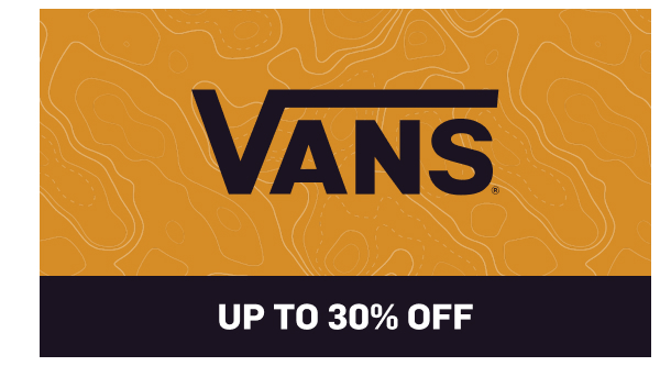 Up to 30% off- Vans