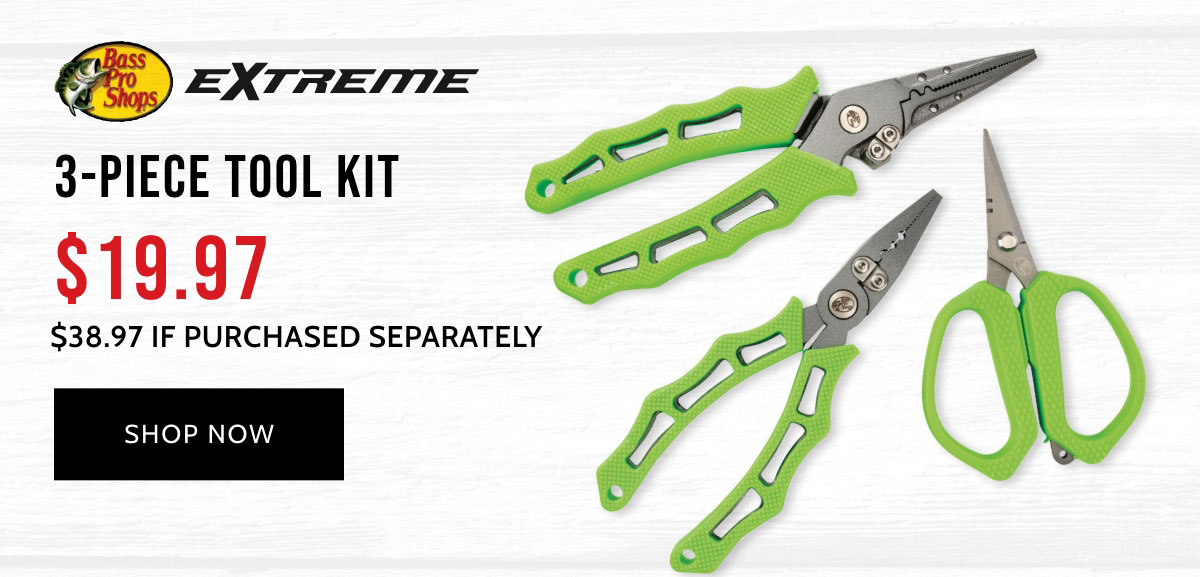 Bass Pro Shops Extreme 3-Piece Tool Kit