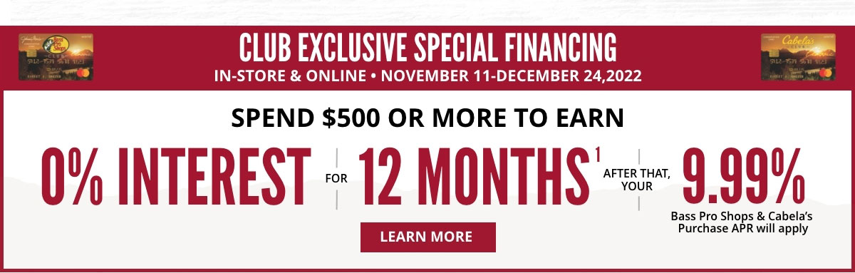 Club Exclusive Special Financing