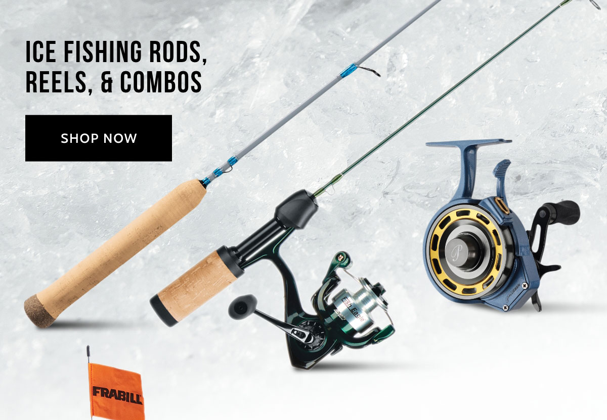 Ice Fishing Rods, Reels, and Combos