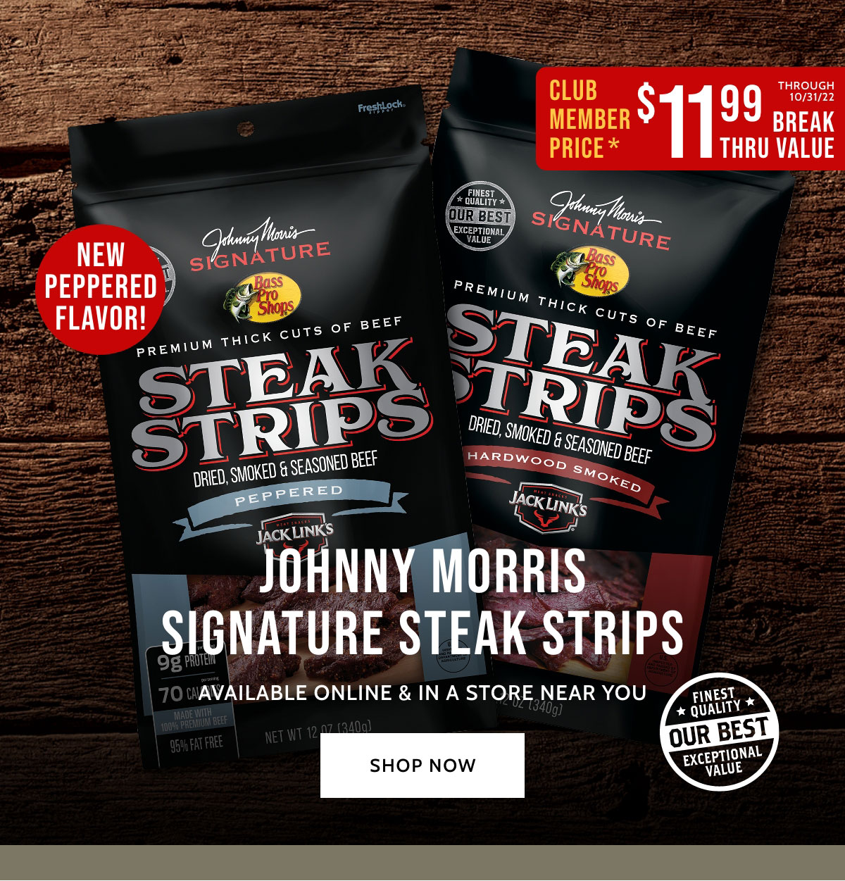 Johnny Morris Signature Steak Strips