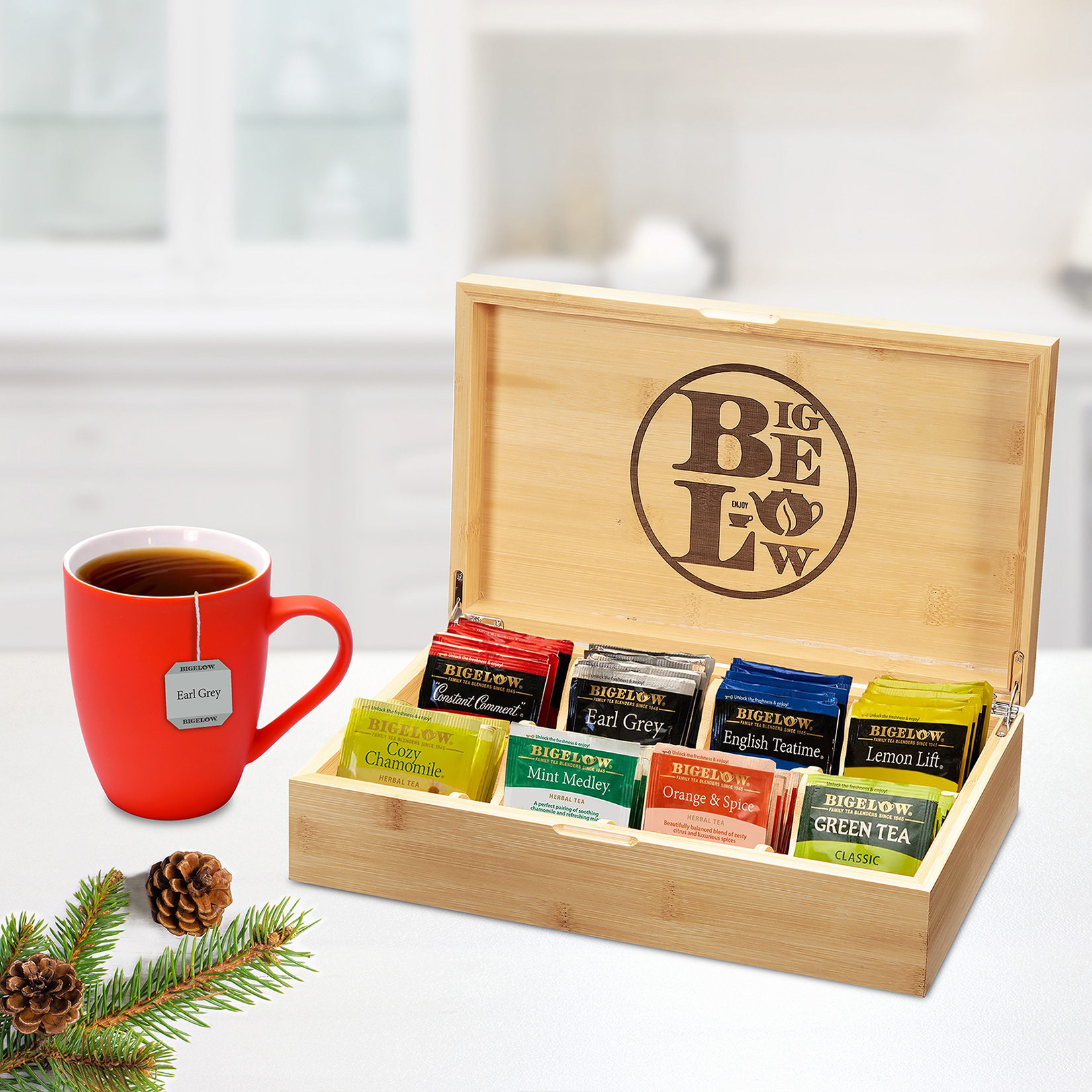 Buy Bigelow Tea's Wooden Tea Chest