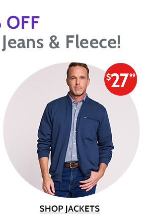 30% Off Shirts, Jackets, Jeans & Fleece - Shop Men's Jackets