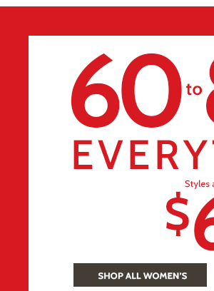 60% to 85% Off Sitewide - Prices as Marked - All Sales Final - Shop Women's