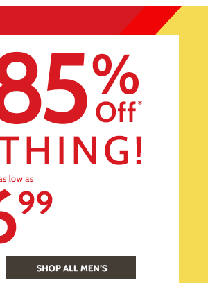 60% to 85% Off Sitewide - Prices as Marked - Shop Men's