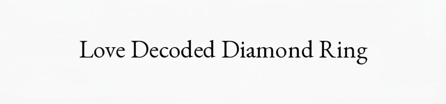 Love Decoded Diamond Ring 