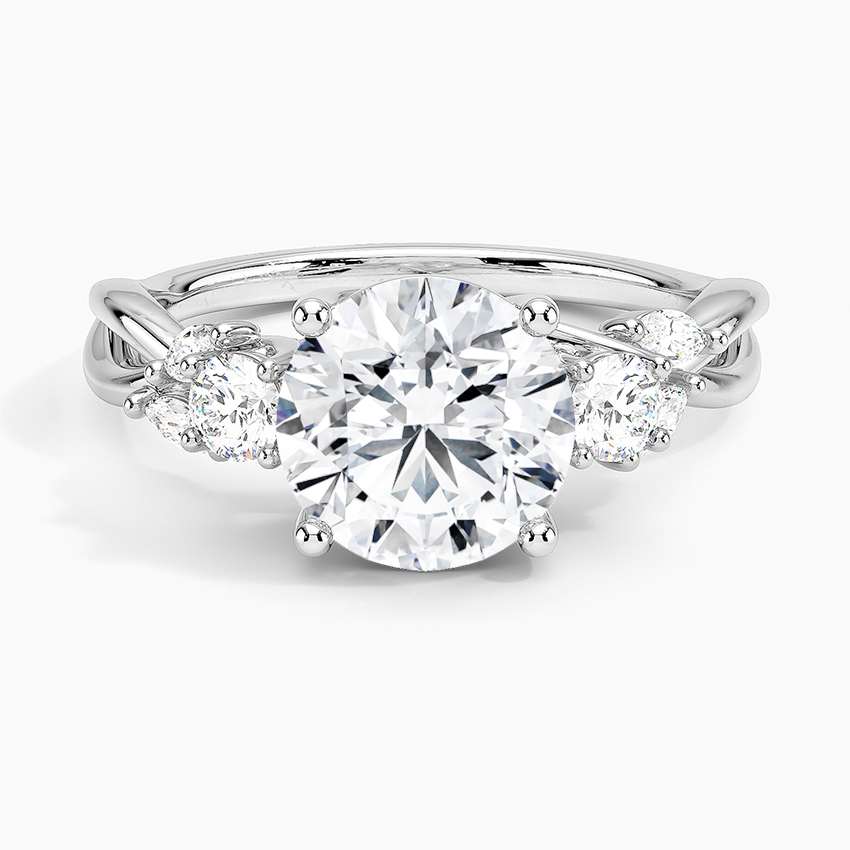 Willow Three Stone Diamond Ring