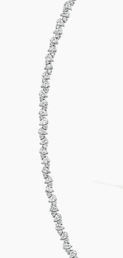 Olivetta Lab Diamond Tennis Necklace 