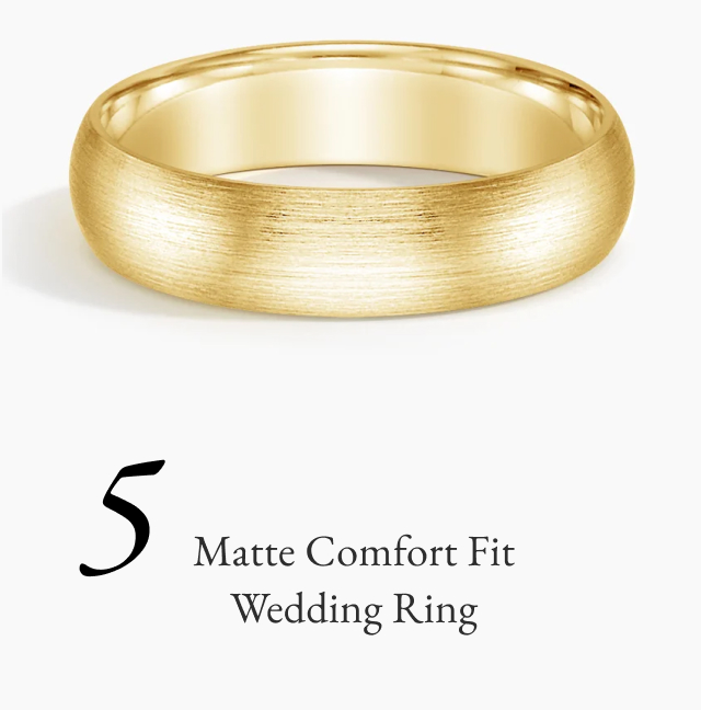 Matte Comfort Fit 5mm Ring
