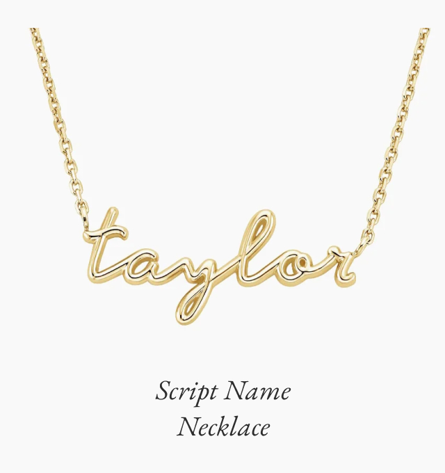 Script Name Necklace