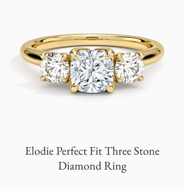 Elodie Perfect Fit Three Stone Diamond Ring