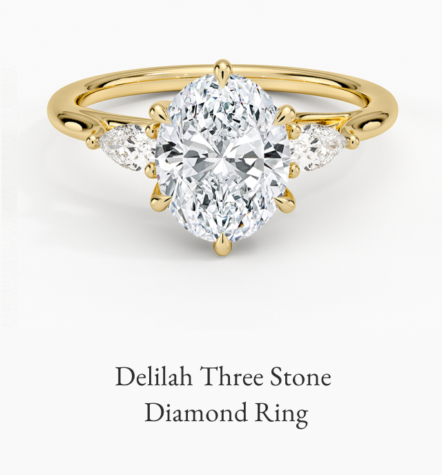 Delilah Three Stone Diamond Ring