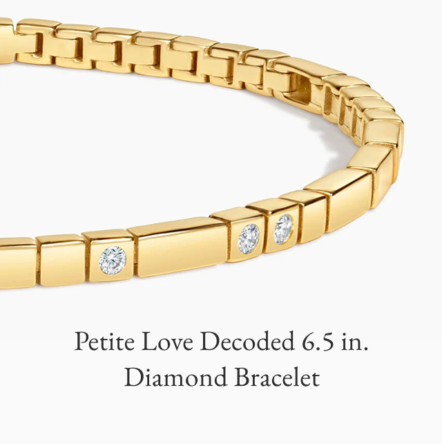 Petite Love Decoded 6.5 in. Diamond Bracelet