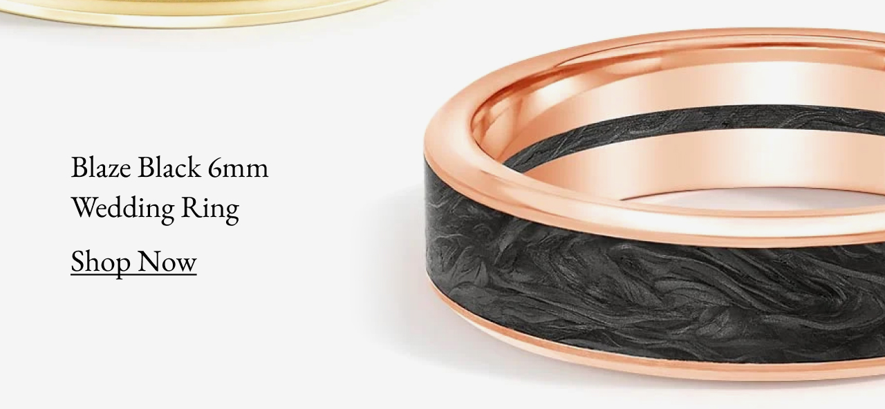 Blaze Black 6mm Wedding Ring