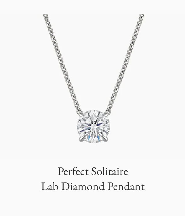Perfect Solitaire Lab Diamond Pendant
