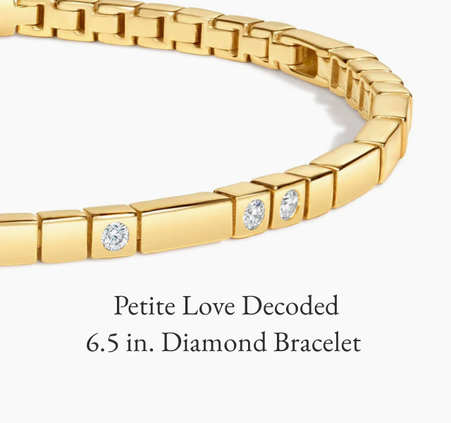 Petite Love Decoded 6.5 in. Diamond Bracelet 