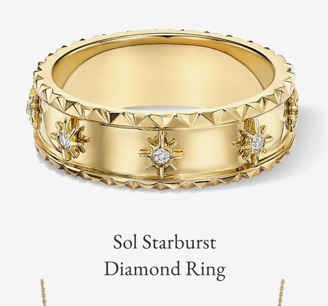 Sol Starburst Diamond Ring