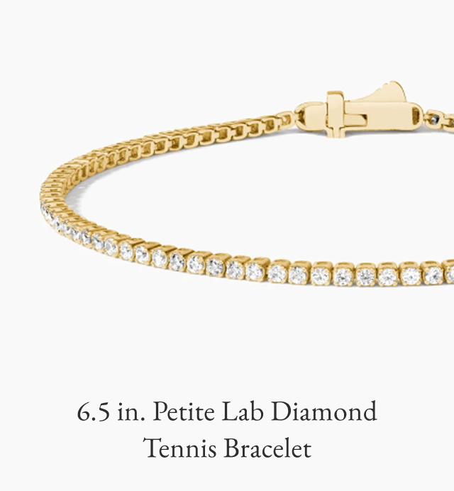 6.5 in. Petite Lab Diamond Tennis Bracelet 