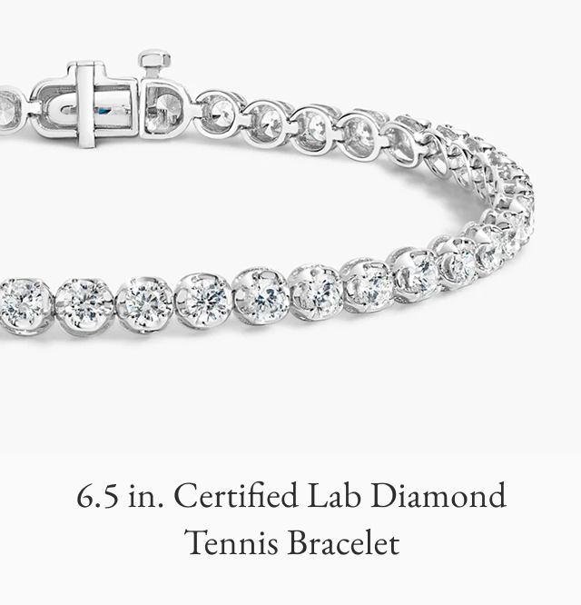 6.5 in. Certified Lab Diamond Tennis Bracelet 