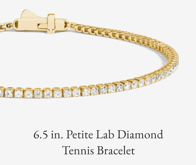 6.5 in. Petite Lab Diamond Tennis Bracelet